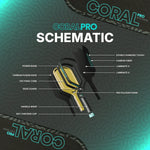 Six Zero Coral Pro Pickleball Paddle